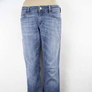 Mavi Bella Boot 28 (30 X 29) Women's Denim Jeans Hemmed Medium Wash